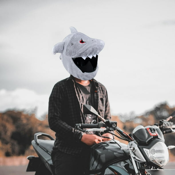 Funda de tiburón para casco motocicleta universal.