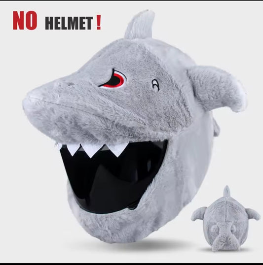 Funda de tiburón para casco motocicleta universal.